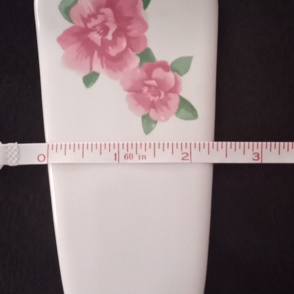 Vintage S.H.I. Porcelain Floral Pie Cake Cutter Serving Utensil Made in Japan - Picture 7 of 7